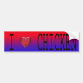 IK HOOP VAN CHICKEN BUMPERSTICKER (Voorkant)