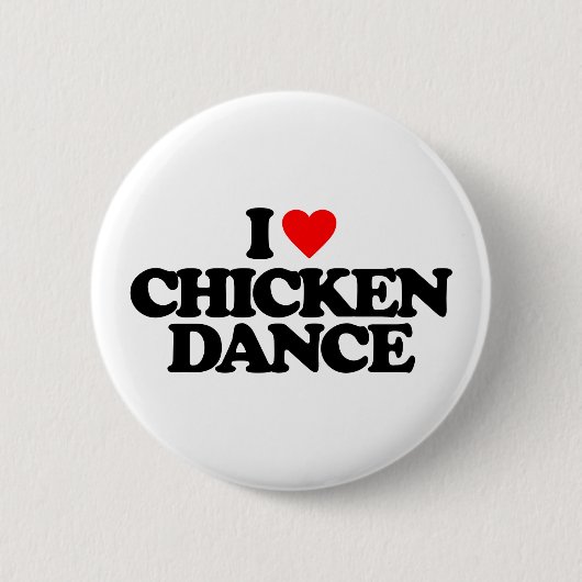 IK HOOP VAN CHICKEN DANCE RONDE BUTTON 5,7 CM (Voorkant)
