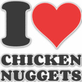 IK HOOP VAN CHICKEN NUGGGETS STICKER (Voorkant)