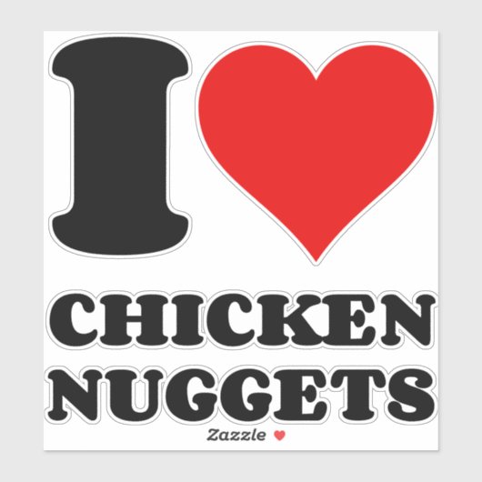IK HOOP VAN CHICKEN NUGGGETS STICKER (Vel)