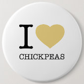 IK HOOP VAN CHICKPEAS RONDE BUTTON 6,0 CM (Voorkant)