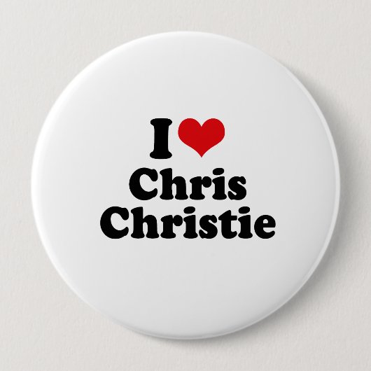 IK HOOP VAN CHRIS CHRISTIE RONDE BUTTON 4,0 CM (Voorkant)