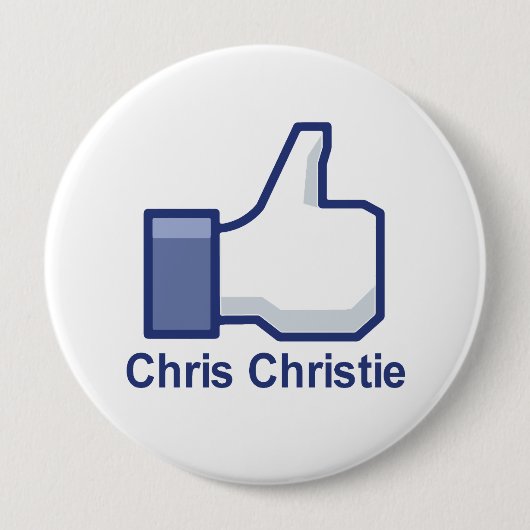 IK HOOP VAN CHRIS CHRISTIE RONDE BUTTON 4,0 CM (Voorkant)