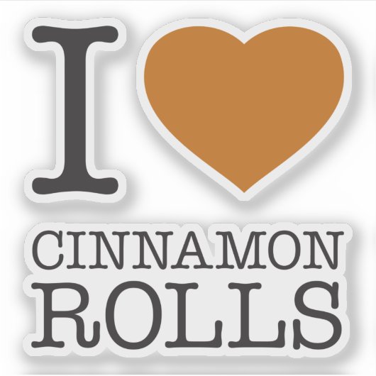 IK HOOP VAN CINNAMON ROLLEN STICKER (Voorkant)