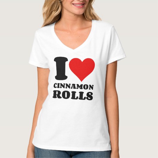 IK HOOP VAN CINNAMON ROLLEN T-SHIRT (Voorkant)