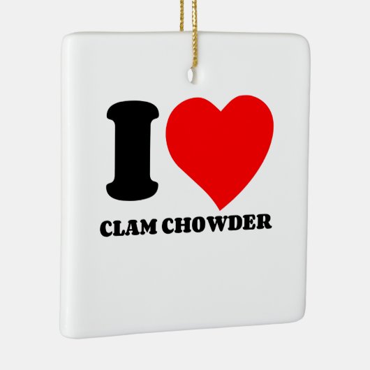 IK HOOP VAN CLAM CHOWDER KERAMISCH ORNAMENT (Rechts)