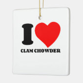 IK HOOP VAN CLAM CHOWDER KERAMISCH ORNAMENT (Links)