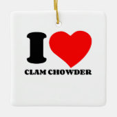 IK HOOP VAN CLAM CHOWDER KERAMISCH ORNAMENT (Voorkant)