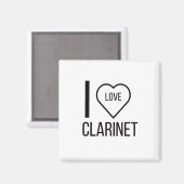 IK HOOP VAN CLARINET MAGNEET (Voorkant / Achterkant)
