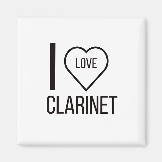 IK HOOP VAN CLARINET MAGNEET (Voorkant)