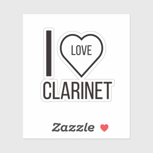 IK HOOP VAN CLARINET STICKER (Vel)