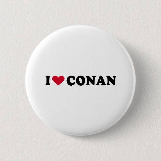 IK HOOP VAN CONAN RONDE BUTTON 5,7 CM (Voorkant)