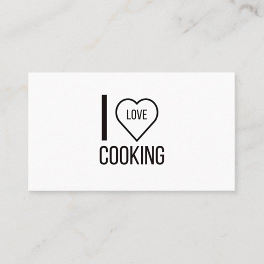 IK HOOP VAN COOKING VISITEKAARTJE (Voorkant)