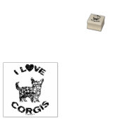IK HOOP VAN CORGIS RUBBERSTEMPEL (Gestempeld)