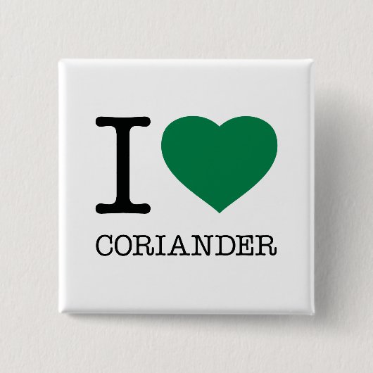 IK HOOP VAN CORIANDER VIERKANTE BUTTON 5,1 CM (Voorkant)