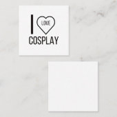 IK HOOP VAN COSPAY VIERKANTE VISITEKAARTJE (Voorkant / Achterkant)