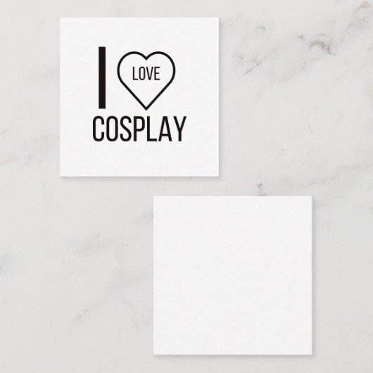 IK HOOP VAN COSPAY VIERKANTE VISITEKAARTJE (Voorkant / Achterkant)