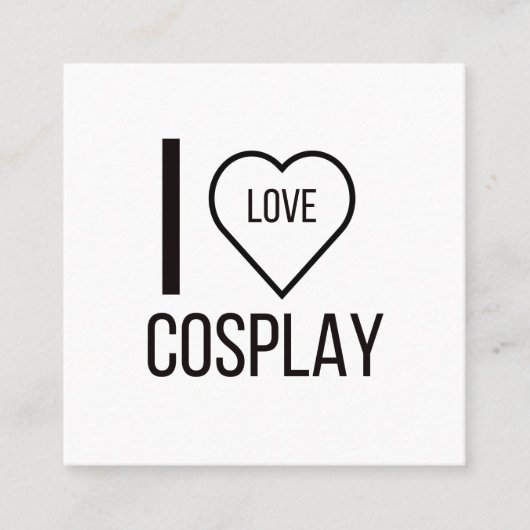 IK HOOP VAN COSPAY VIERKANTE VISITEKAARTJE (Voorkant)
