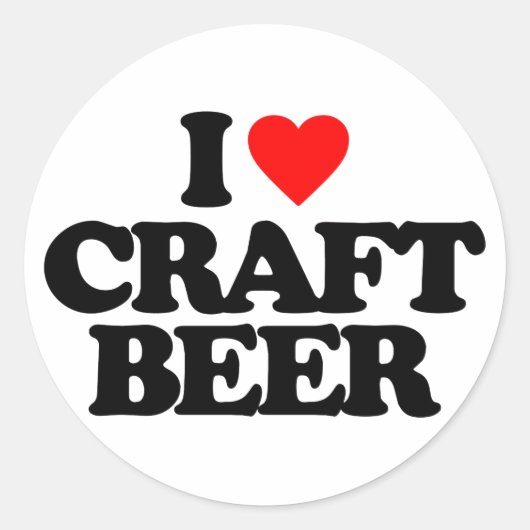 IK HOOP VAN CRAFT BEER RONDE STICKER (Voorkant)