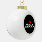 IK HOOP VAN CREMA DI LIMONCELLO KERAMISCHE BAL ORNAMENT (Links)