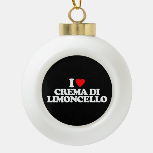 IK HOOP VAN CREMA DI LIMONCELLO KERAMISCHE BAL ORNAMENT (Voorkant)