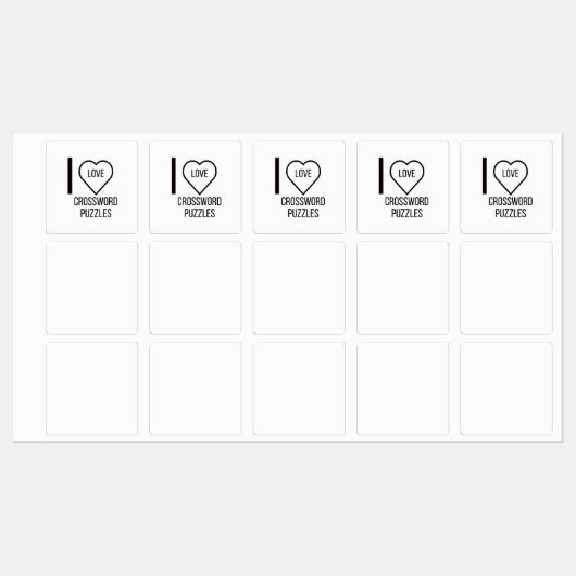 IK HOOP VAN CROSSWORD-PUZZZLES LABELS (Vel)
