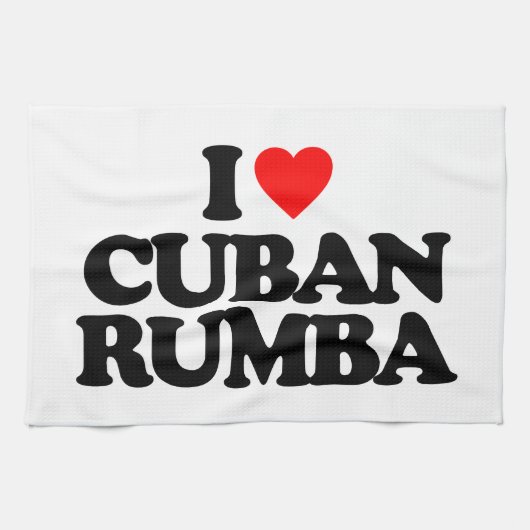 IK HOOP VAN CUBAN RUMBA THEEDOEK (Horizontaal)