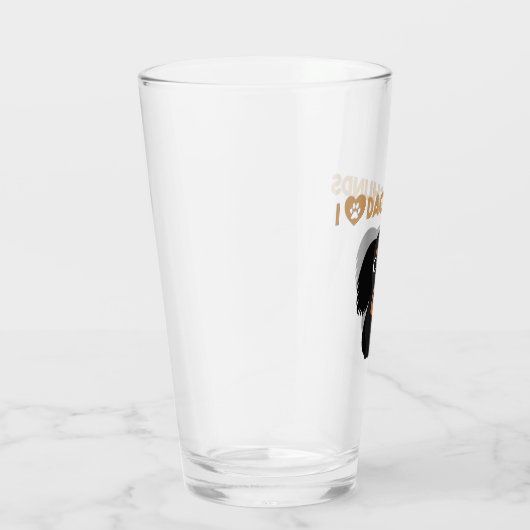 IK HOOP VAN DACHSHUNDS GLAS (Rechts)