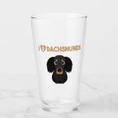 IK HOOP VAN DACHSHUNDS GLAS (Voorkant)