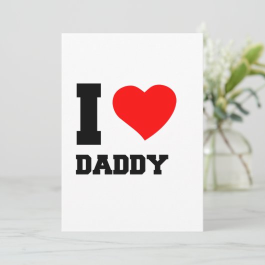 IK HOOP VAN DADDY KAART (Staand voorkant)