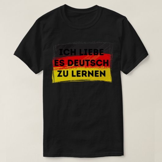 IK HOOP VAN DE LERENDE DUITSE taalprijsvlag T-shirt (Design voorkant)