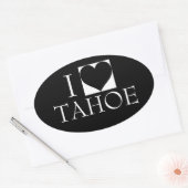 IK HOOP VAN DE TAHOE GLOSSY BUMPERSTICKER OVALE STICKER (Envelop)