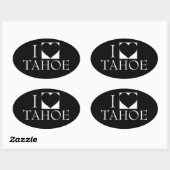 IK HOOP VAN DE TAHOE GLOSSY BUMPERSTICKER OVALE STICKER (Vel)