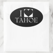 IK HOOP VAN DE TAHOE GLOSSY BUMPERSTICKER OVALE STICKER (Tas)