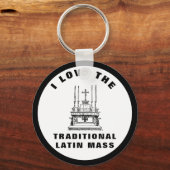 IK HOOP VAN DE TRADITIONELE LATIJNMASSA CATHOLIC SLEUTELHANGER (Voorkant)