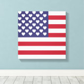 IK HOOP VAN DE VERENIGDE STATEN VAN AMERIKA CANVAS AFDRUK (Insitu (Houten vloer))