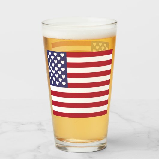 IK HOOP VAN DE VERENIGDE STATEN VAN AMERIKA GLAS (Voorkant gevuld)