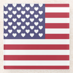 IK HOOP VAN DE VERENIGDE STATEN VAN AMERIKA GLAZEN ONDERZETTER