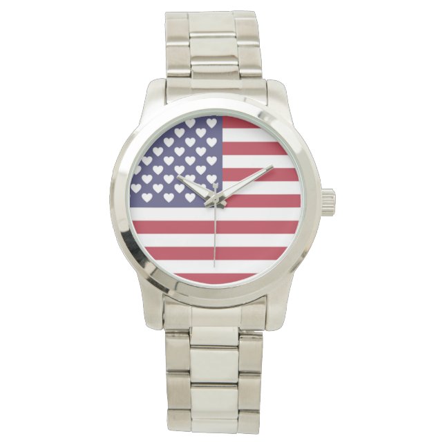IK HOOP VAN DE VERENIGDE STATEN VAN AMERIKA HORLOGE (Voorkant)