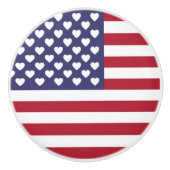 IK HOOP VAN DE VERENIGDE STATEN VAN AMERIKA KERAMISCHE KNOP (Voorkant)