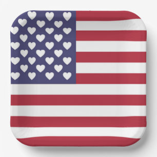 IK HOOP VAN DE VERENIGDE STATEN VAN AMERIKA PAPIEREN BORDJE