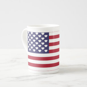 IK HOOP VAN DE VERENIGDE STATEN VAN AMERIKA PORSELEIN KOP