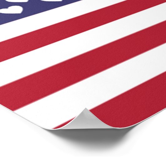 IK HOOP VAN DE VERENIGDE STATEN VAN AMERIKA POSTER (Hoek)