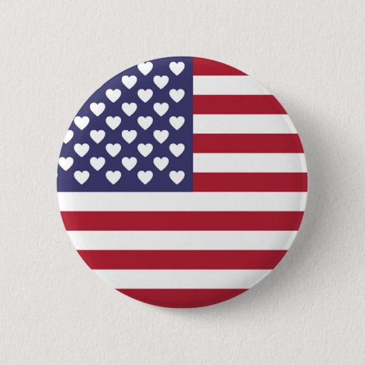 IK HOOP VAN DE VERENIGDE STATEN VAN AMERIKA RONDE BUTTON 5,7 CM (Voorkant)