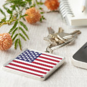 IK HOOP VAN DE VERENIGDE STATEN VAN AMERIKA SLEUTELHANGER (Zijkant)