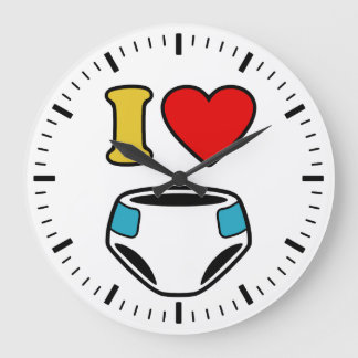 IK HOOP VAN DIAPERS GROTE KLOK