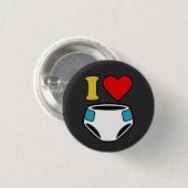 IK HOOP VAN DIAPERS RONDE BUTTON 3,2 CM (Voorkant /achterkant)