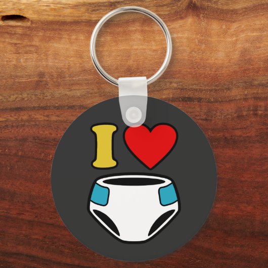 IK HOOP VAN DIAPERS SLEUTELHANGER (Voorkant)