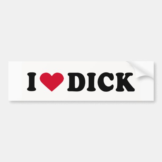 IK HOOP VAN DICK BUMPERSTICKER (Voorkant)