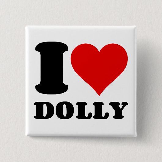 IK HOOP VAN DOLLY VIERKANTE BUTTON 5,1 CM (Voorkant)